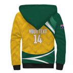 Australia 2026 Soccer Custom Sherpa Hoodie Go Socceroos Kangaroo Mascot Yellow Sporty