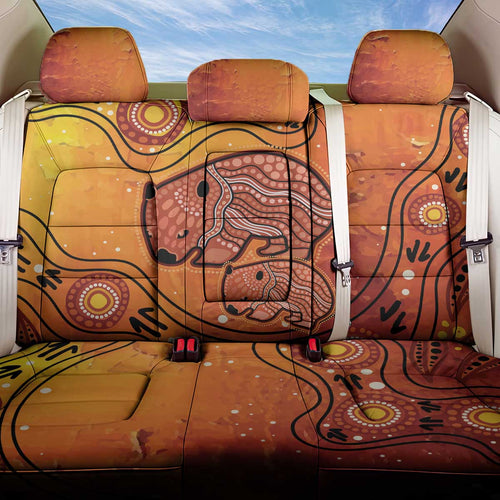 Australia Wombat Back Car Seat Cover Indigenous Art