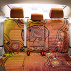 Australia Wombat Back Car Seat Cover Indigenous Art