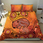 Australia Wombat Bedding Set Indigenous Art