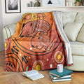 Australia Wombat Blanket Indigenous Art