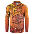 Australia Wombat Button Sweatshirt Indigenous Art