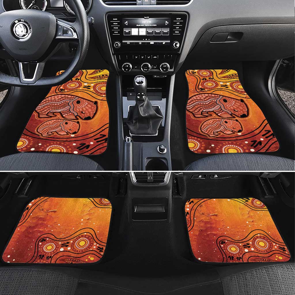 Australia Wombat Car Mats Indigenous Art