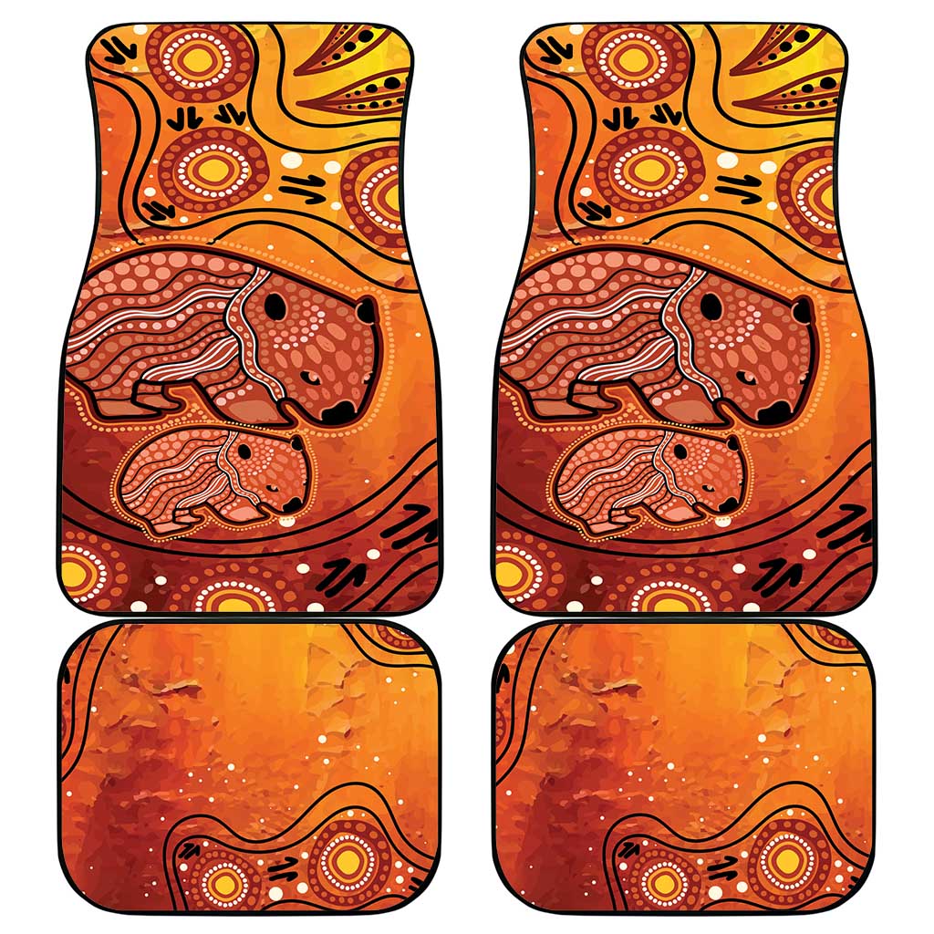 Australia Wombat Car Mats Indigenous Art