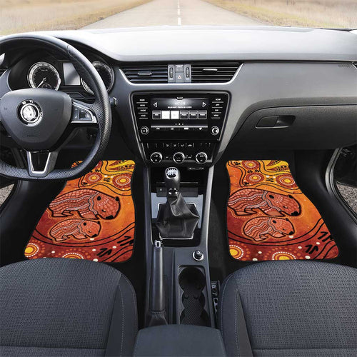 Australia Wombat Car Mats Indigenous Art