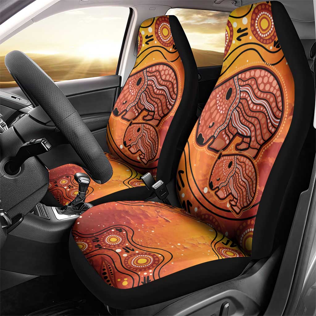 Australia Wombat Car Seat Cover Indigenous Art