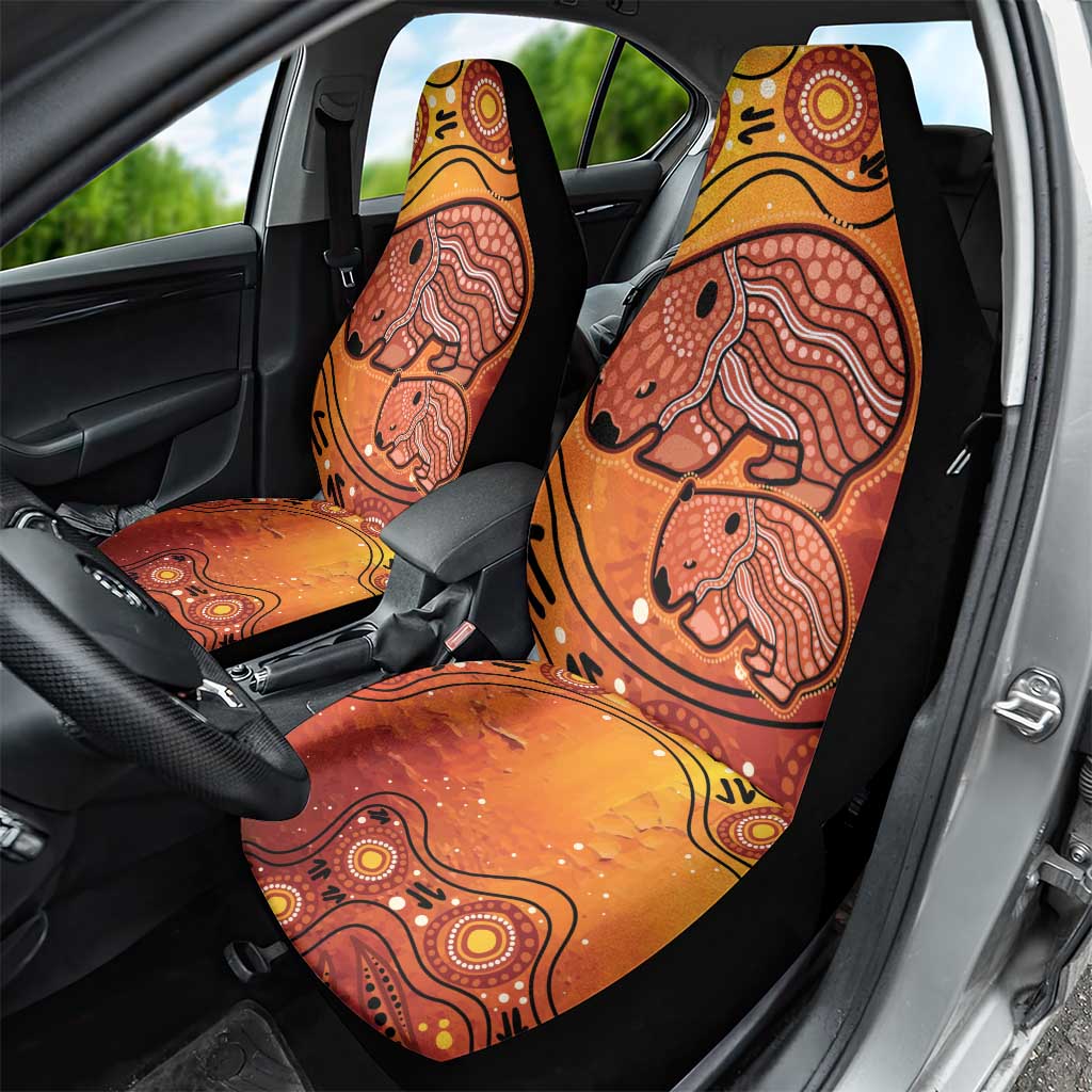 Australia Wombat Car Seat Cover Indigenous Art