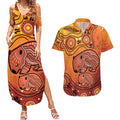 Australia Wombat Couples Matching Summer Maxi Dress and Hawaiian Shirt Indigenous Art