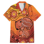Australia Wombat Family Matching Mermaid Dress and Hawaiian Shirt Indigenous Art