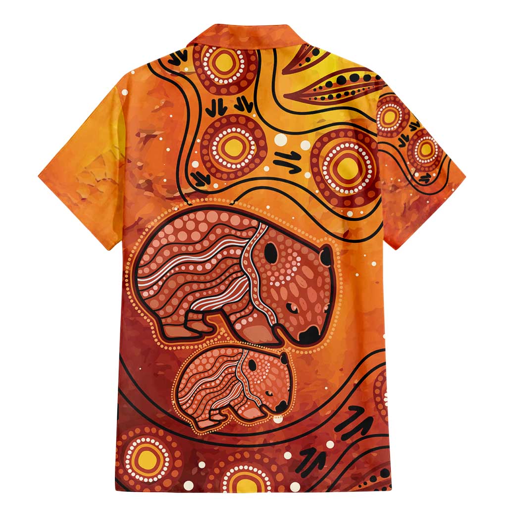 Australia Wombat Family Matching Mermaid Dress and Hawaiian Shirt Indigenous Art