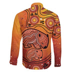 Australia Wombat Family Matching Summer Maxi Dress and Hawaiian Shirt Indigenous Art