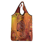 Australia Wombat Grocery Bag Indigenous Art