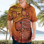 Australia Wombat Hawaiian Shirt Indigenous Art