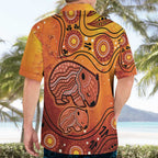Australia Wombat Hawaiian Shirt Indigenous Art