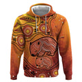 Australia Wombat Hoodie Indigenous Art