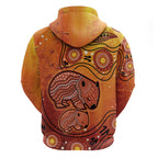 Australia Wombat Hoodie Indigenous Art