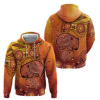 Australia Wombat Hoodie Indigenous Art