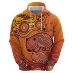 Australia Wombat Hoodie Indigenous Art