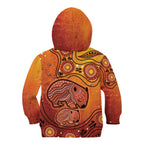 Australia Wombat Kid Hoodie Indigenous Art