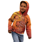 Australia Wombat Kid Hoodie Indigenous Art