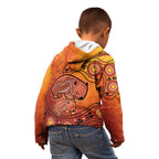 Australia Wombat Kid Hoodie Indigenous Art