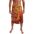 Australia Wombat Lavalava Indigenous Art