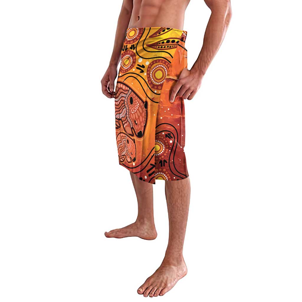 Australia Wombat Lavalava Indigenous Art