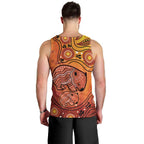 Australia Wombat Men Tank Top Indigenous Art