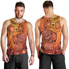 Australia Wombat Men Tank Top Indigenous Art