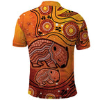 Australia Wombat Polo Shirt Indigenous Art