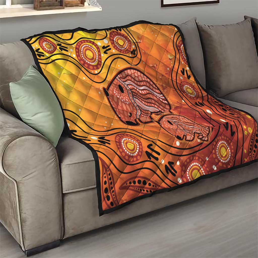 Australia Wombat Quilt Indigenous Art