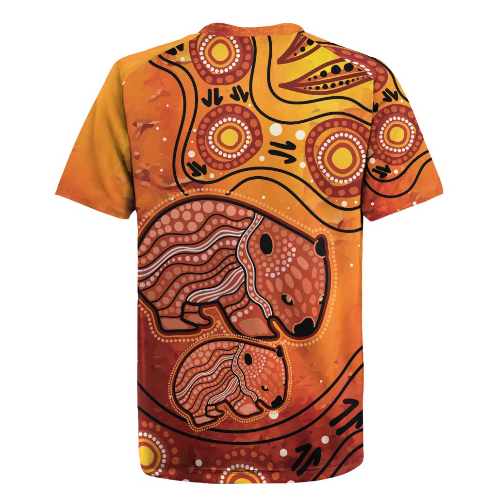 Australia Wombat Rugby Jersey Indigenous Art