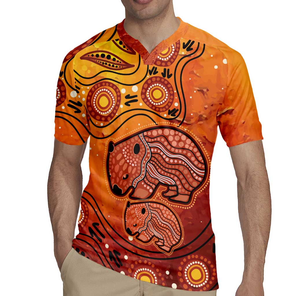 Australia Wombat Rugby Jersey Indigenous Art