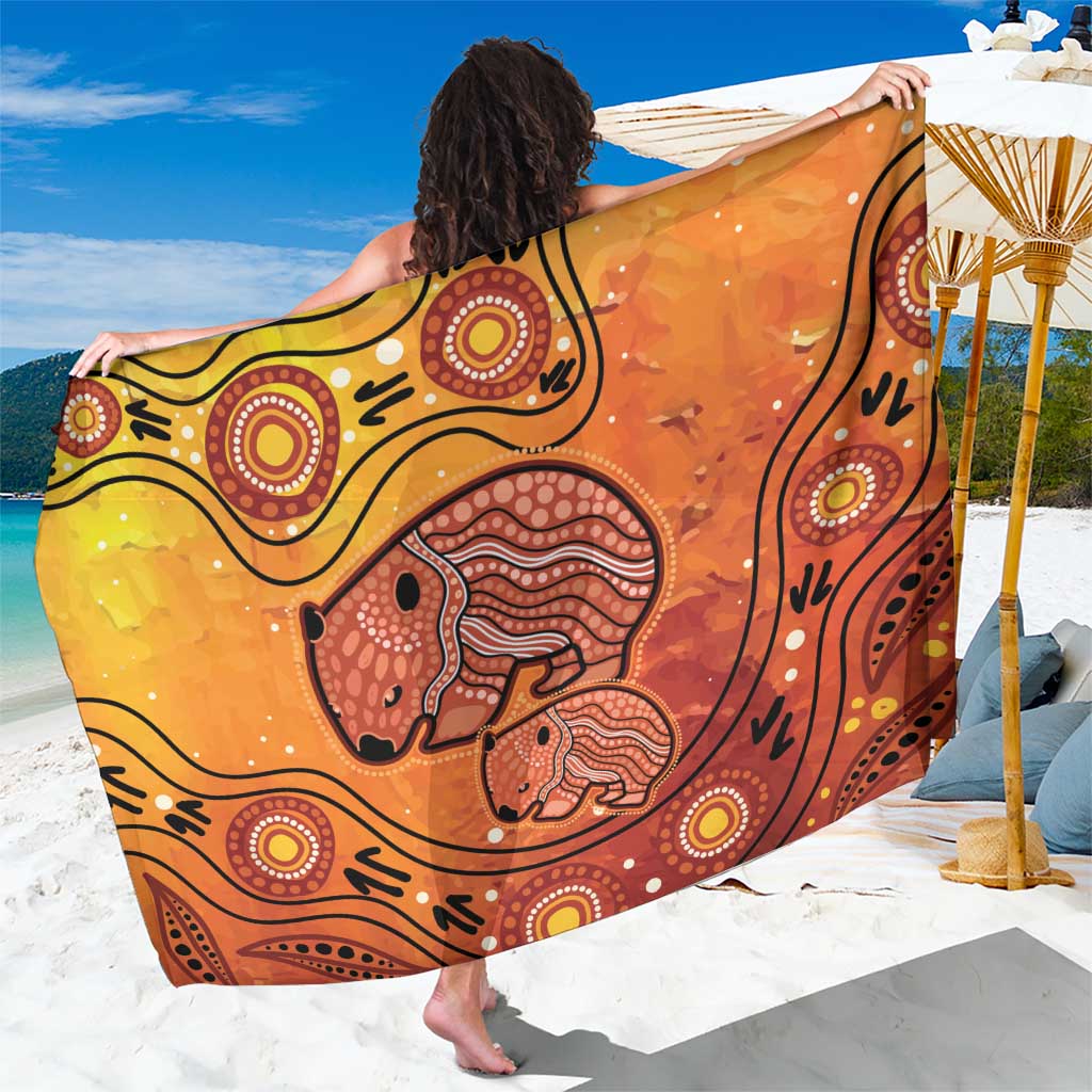 Australia Wombat Sarong Indigenous Art