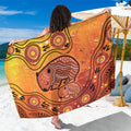 Australia Wombat Sarong Indigenous Art