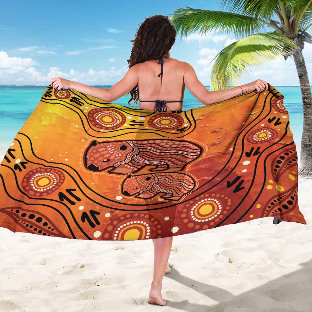 Australia Wombat Sarong Indigenous Art
