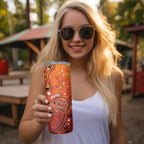 Australia Wombat Skinny Tumbler Indigenous Art