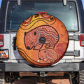 Australia Wombat Spare Tire Cover Indigenous Art