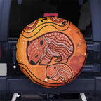 Australia Wombat Spare Tire Cover Indigenous Art