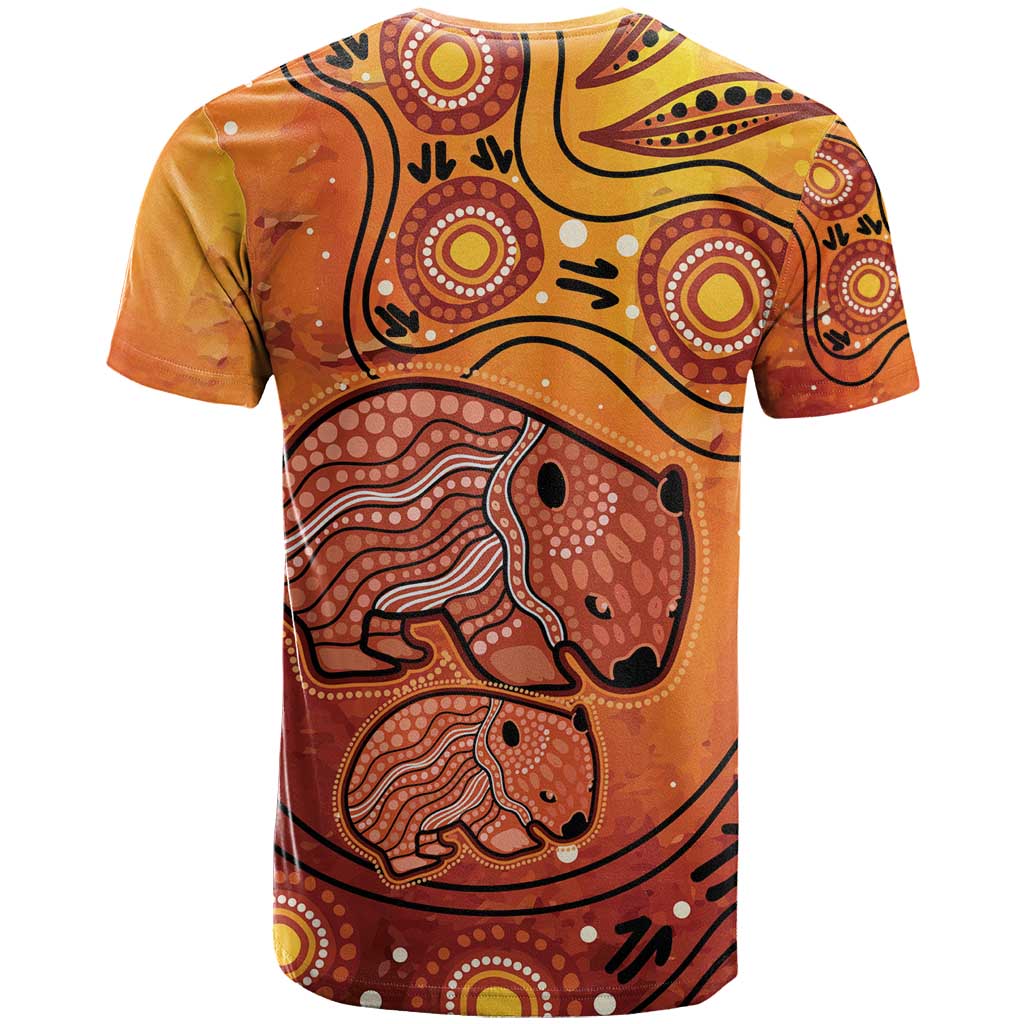 Australia Wombat T Shirt Indigenous Art