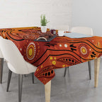 Australia Wombat Tablecloth Indigenous Art