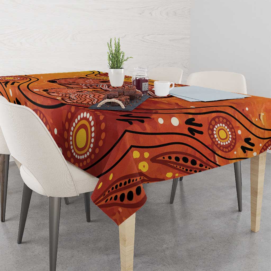 Australia Wombat Tablecloth Indigenous Art