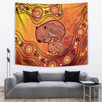 Australia Wombat Tapestry Indigenous Art