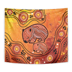 Australia Wombat Tapestry Indigenous Art