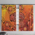 Australia Wombat Window Curtain Indigenous Art