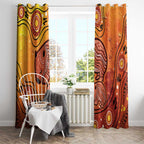 Australia Wombat Window Curtain Indigenous Art