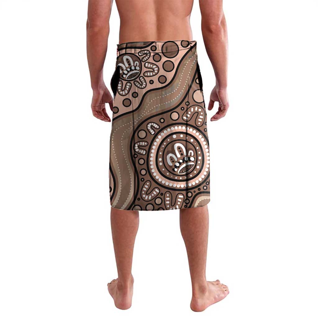 Australia Cute Quokka Lavalava Indigenous Art With Golden Wattle