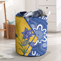 Australian Capital Territory Oztag Laundry Basket ACT Royal Bluebell Indigenous Art