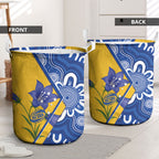 Australian Capital Territory Oztag Laundry Basket ACT Royal Bluebell Indigenous Art