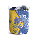 Australian Capital Territory Oztag Laundry Basket ACT Royal Bluebell Indigenous Art